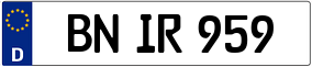 Trailer License Plate